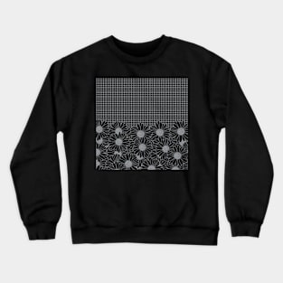 Daisy Grid Grey Crewneck Sweatshirt